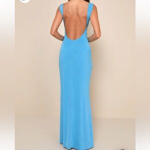Electric blue maxi dress